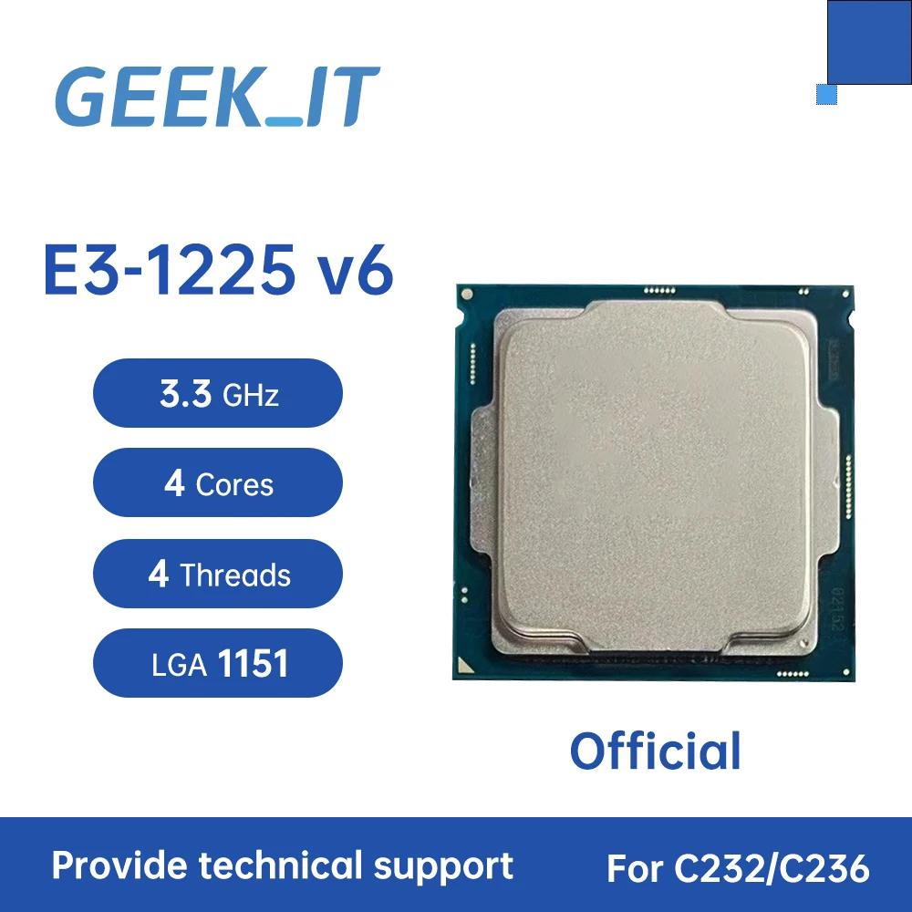  E3-1225v6 CPU μ, SR32C, 3.3GHz, 4 ھ, 4 , 8MB, 73W, LGA1151, E3, 1225, v6